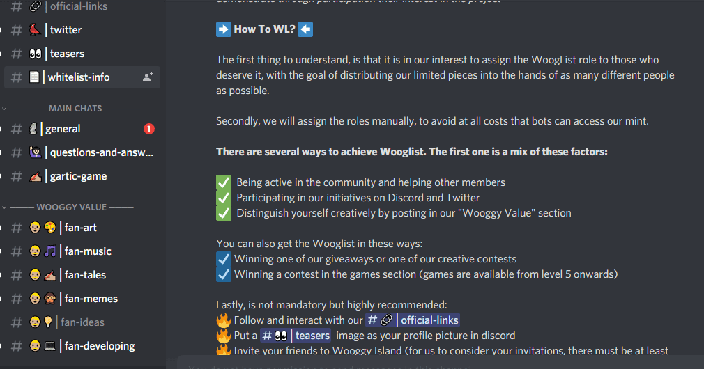 how to get on whitelist nft requirement