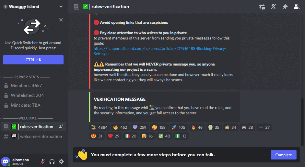 verification requirements