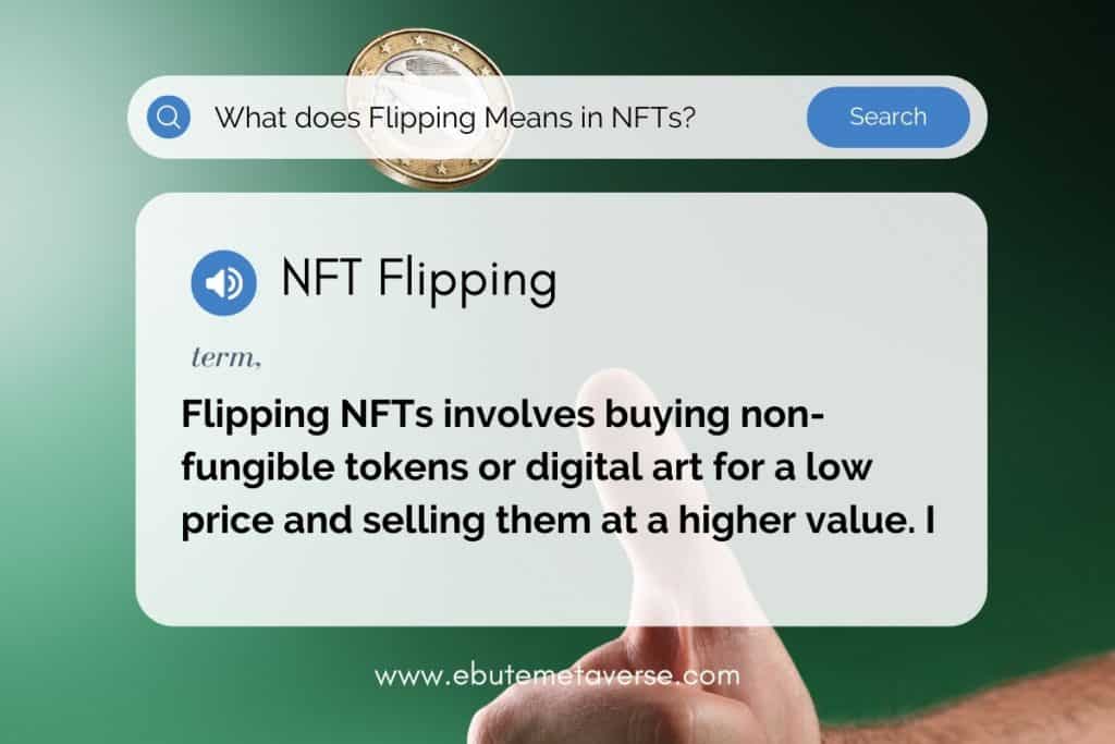 what flipping nfts mean