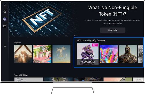 samsung tv nft