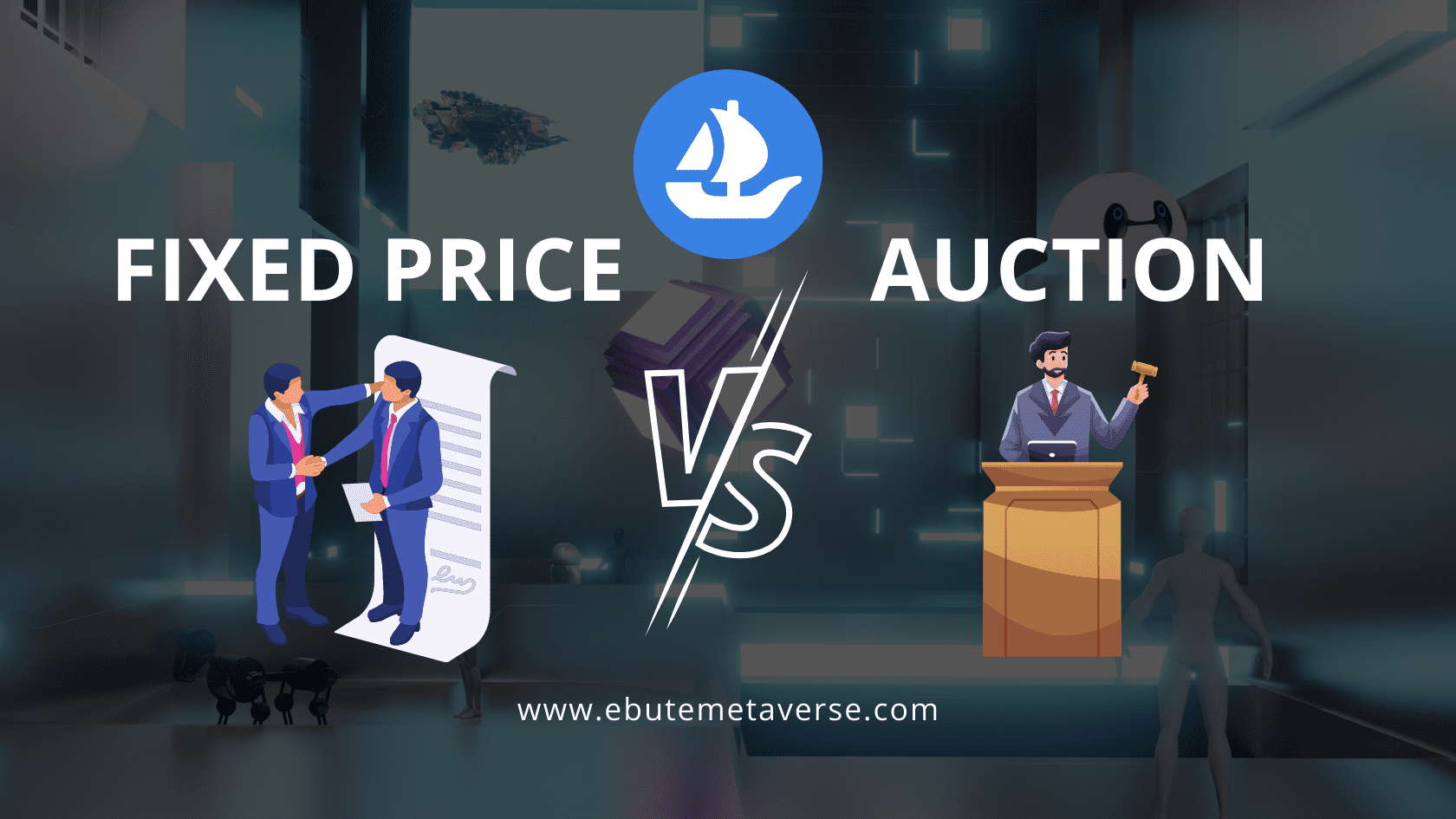 fixed price vs auction on Opensea 1