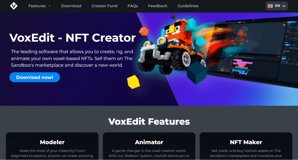 voxedit nft generator software