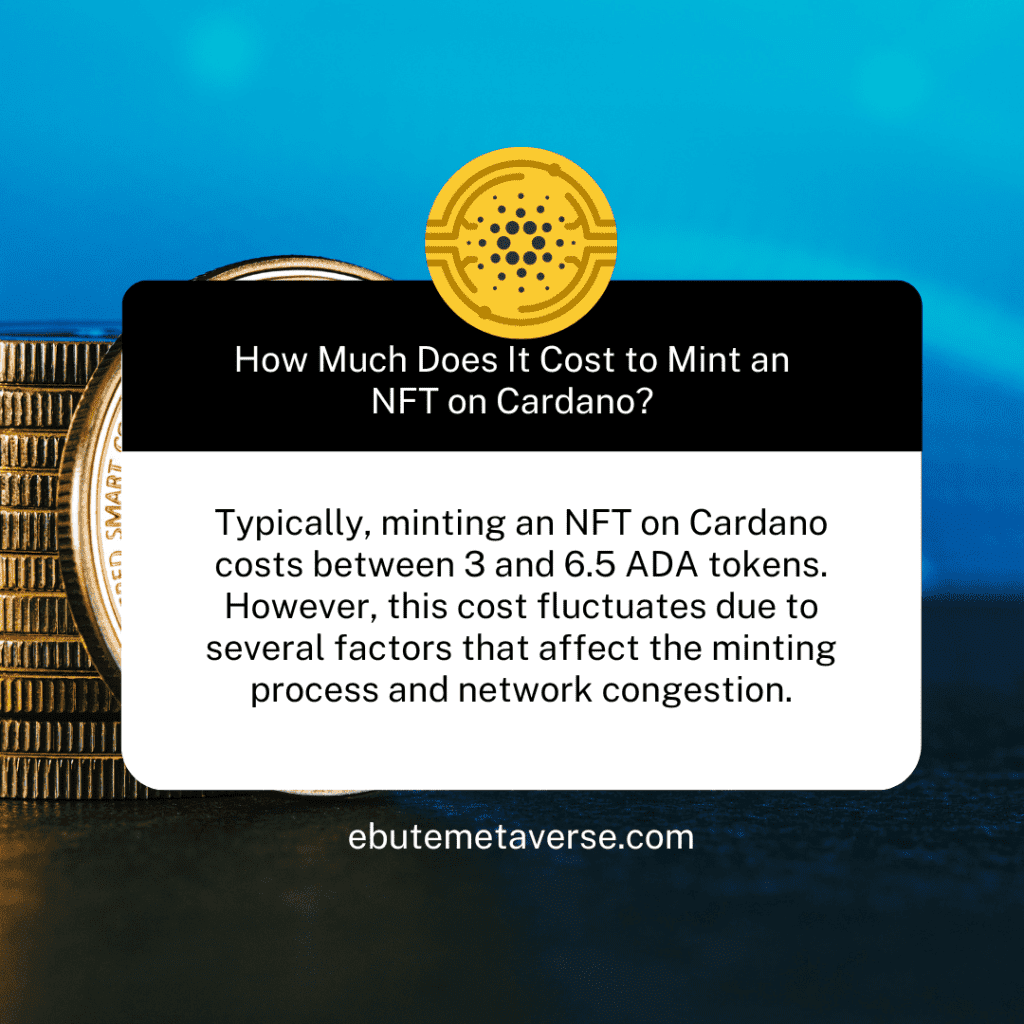 How Much Does It Cost to Mint an NFT on Cardano