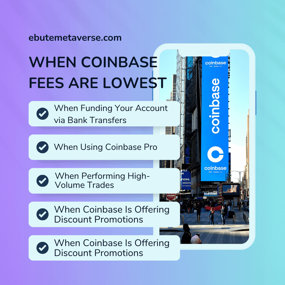 lowest coinbase fees