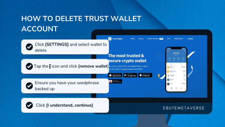 How to delete trust wallet account on pc 1