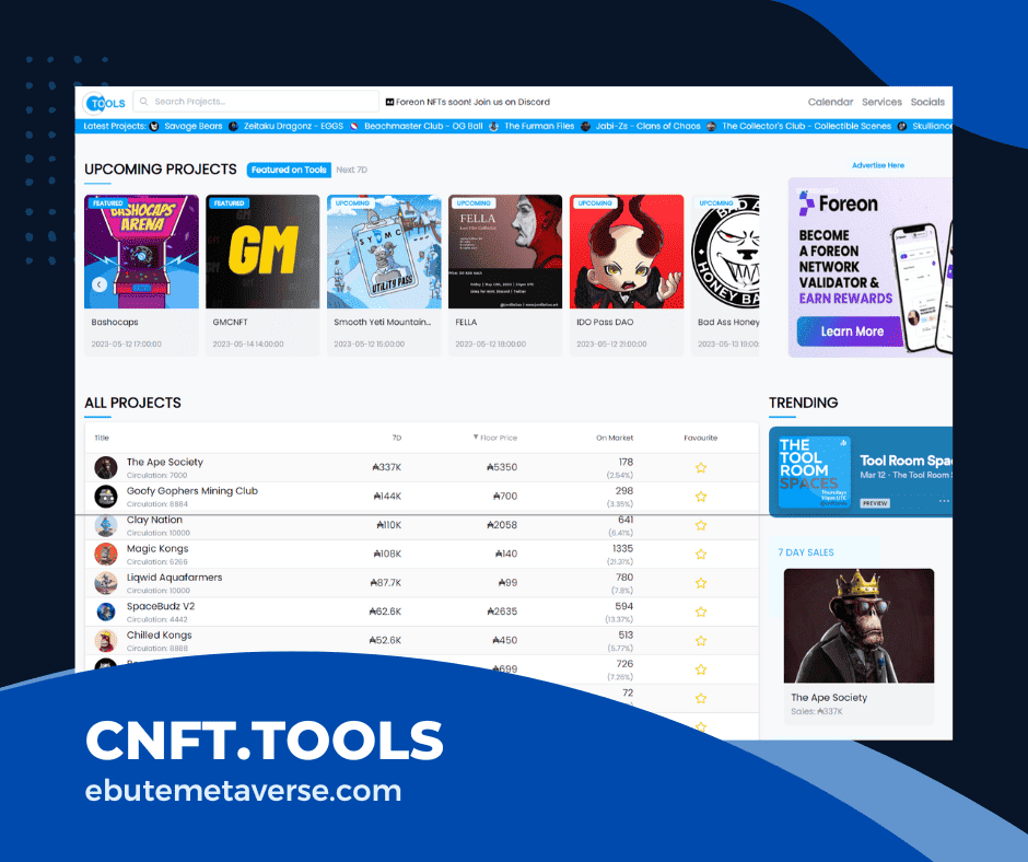 cnft.tools nft rarity ranker 1