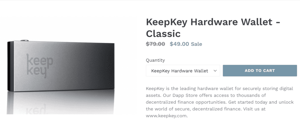 keepkey wallet price