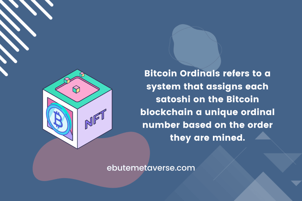 an explanation of what bitcoin ordinals are